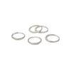 Women round geometric earrings in silver plated style