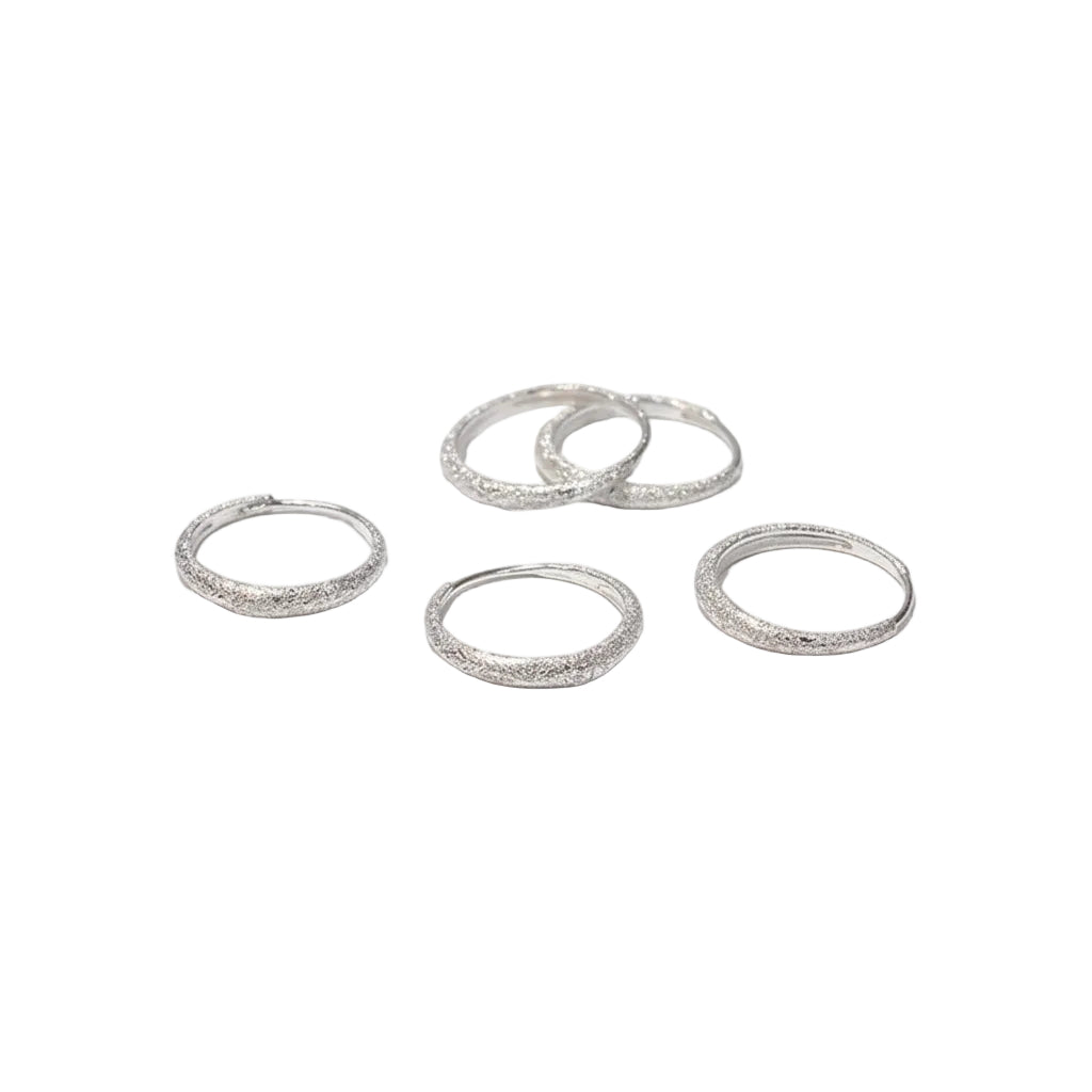 Women round geometric earrings in silver plated style