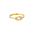 Stainless steel ring for women with cross wrap zircon style